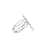14k White  Gold .80ct G VS2 Round Diamond Fashion Ring